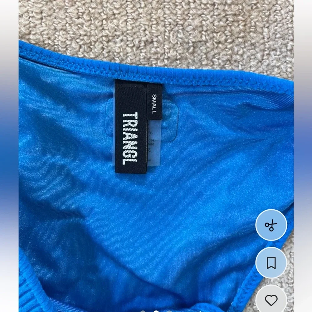 Triangl swimwear maci blue bikini bottoms